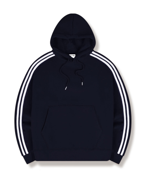 BASIC LABEL（ベーシックラベル）の「Izzy Oversized-fit track Oversized-fit hooded T-shirt 4 Color [BLBI_6501]（パーカー・レディース・ホワイト/アイボリー/ネイビー/ブラック・SMALL/MEDIUM/LARGE/X-LARGE）」の5枚目の写真