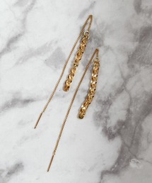 YU-KA:チェーンハンギングピアス Chain hanging earrings