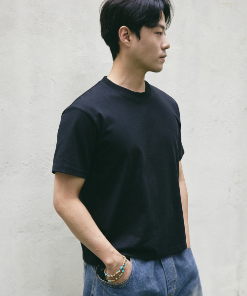 Pendulum(ペンデュラム)の「エッセンシャル高重量セミクロップ半袖Tシャツ LR2TU250_3color(Tシャツ/カットソー・メンズ・ホワイト/ブラック/ヘザーグレー・100/95/105)」の11枚目の写真