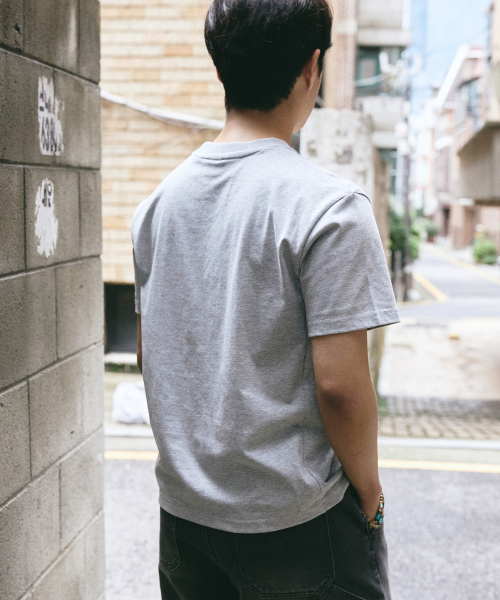Pendulum(ペンデュラム)の「エッセンシャル高重量セミクロップ半袖Tシャツ LR2TU250_3color(Tシャツ/カットソー・メンズ・ホワイト/ブラック/ヘザーグレー・100/95/105)」の9枚目の写真