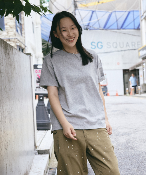 Pendulum(ペンデュラム)の「エッセンシャル高重量セミクロップ半袖Tシャツ LR2TU250_3color(Tシャツ/カットソー・メンズ・ホワイト/ブラック/ヘザーグレー・100/95/105)」の8枚目の写真