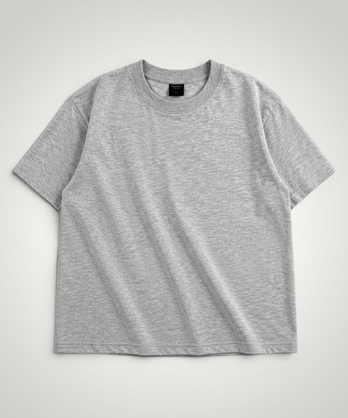 Pendulum(ペンデュラム)の「エッセンシャル高重量セミクロップ半袖Tシャツ LR2TU250_3color(Tシャツ/カットソー・メンズ・ホワイト/ブラック/ヘザーグレー・100/95/105)」の5枚目の写真