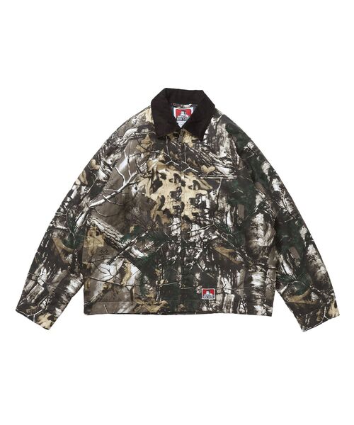 BEN DAVIS(ベンデイビス)の「【BEN DAVIS(ベンデイビス)】ZIP FRONT TRUCKER JACKET / トラッカージャケット コーデュロイ衿 ショート丈 中綿キルティング アウター ユニセックス(ブルゾン・メンズ・ブラック/ネイビー/ピンク系その他/その他1/サンドベージュ・LARGE/MEDIUM/X-LARGE)」の5枚目の写真