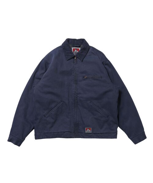 BEN DAVIS(ベンデイビス)の「【BEN DAVIS(ベンデイビス)】ZIP FRONT TRUCKER JACKET / トラッカージャケット コーデュロイ衿 ショート丈 中綿キルティング アウター ユニセックス(ブルゾン・メンズ・ブラック/ネイビー/ピンク系その他/その他1/サンドベージュ・LARGE/MEDIUM/X-LARGE)」の3枚目の写真