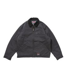【BEN DAVIS(ベンデイビス)】ZIP FRONT TRUCKER JACKET / トラッカージャケット コーデュロイ衿 ショート丈 中綿キルティング アウター ユニセックス