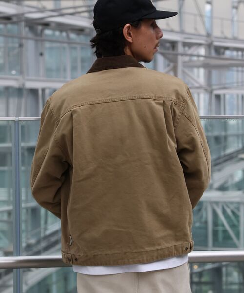 BEN DAVIS(ベンデイビス)の「【BEN DAVIS(ベンデイビス)】ZIP FRONT TRUCKER JACKET / トラッカージャケット コーデュロイ衿 ショート丈 中綿キルティング アウター ユニセックス(ブルゾン・メンズ・ブラック/ネイビー/ピンク系その他/その他1/サンドベージュ・LARGE/MEDIUM/X-LARGE)」の14枚目の写真