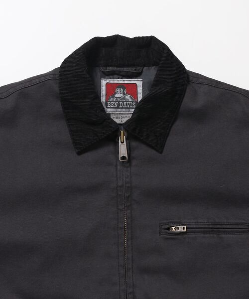 BEN DAVIS(ベンデイビス)の「【BEN DAVIS(ベンデイビス)】ZIP FRONT TRUCKER JACKET / トラッカージャケット コーデュロイ衿 ショート丈 中綿キルティング アウター ユニセックス(ブルゾン・メンズ・ブラック/ネイビー/ピンク系その他/その他1/サンドベージュ・LARGE/MEDIUM/X-LARGE)」の18枚目の写真