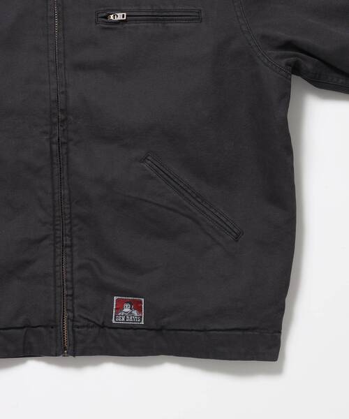 BEN DAVIS(ベンデイビス)の「【BEN DAVIS(ベンデイビス)】ZIP FRONT TRUCKER JACKET / トラッカージャケット コーデュロイ衿 ショート丈 中綿キルティング アウター ユニセックス(ブルゾン・メンズ・ブラック/ネイビー/ピンク系その他/その他1/サンドベージュ・LARGE/MEDIUM/X-LARGE)」の19枚目の写真
