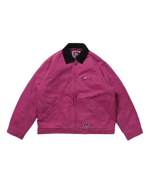 BEN DAVIS(ベンデイビス)の「【BEN DAVIS(ベンデイビス)】ZIP FRONT TRUCKER JACKET / トラッカージャケット コーデュロイ衿 ショート丈 中綿キルティング アウター ユニセックス(ブルゾン・メンズ・ブラック/ネイビー/ピンク系その他/その他1/サンドベージュ・LARGE/MEDIUM/X-LARGE)」の22枚目の写真