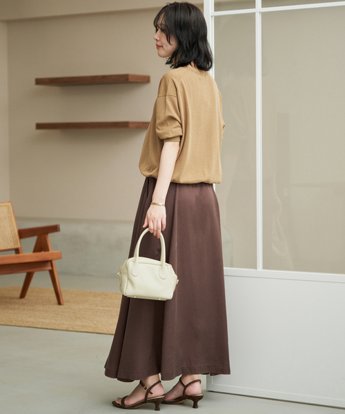 SLOBE IENA（スローブイエナ）の「《シリーズあり/セットアップ可/》製品染め スカート（スカート・レディース・ブラウン/グレー・36/38）」の11枚目の写真