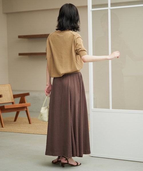 SLOBE IENA（スローブイエナ）の「《シリーズあり/セットアップ可/》製品染め スカート（スカート・レディース・ブラウン/グレー・36/38）」の12枚目の写真