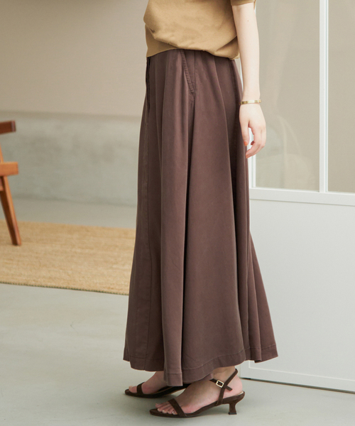 SLOBE IENA（スローブイエナ）の「《シリーズあり/セットアップ可/》製品染め スカート（スカート・レディース・ブラウン/グレー・36/38）」の15枚目の写真