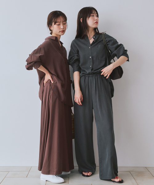 SLOBE IENA（スローブイエナ）の「《シリーズあり/セットアップ可/》製品染め スカート（スカート・レディース・ブラウン/グレー・36/38）」の20枚目の写真