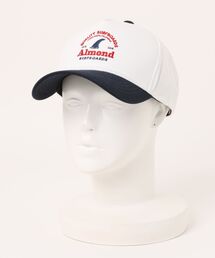 ALMOND（アーモンド）の「Quality Surfboards 2tone CAP/ALMOND・アーモンド 2トーン キャップ 刺繍ロゴ メンズ レディース（キャップ）」