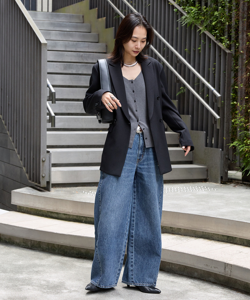 JOURNAL STANDARD(ジャーナルスタンダード)の「《追加》ライクストレッチジャケット(テーラードジャケット・レディース・チョコ/ブラック/チャコールグレー・38/36)」の6枚目の写真