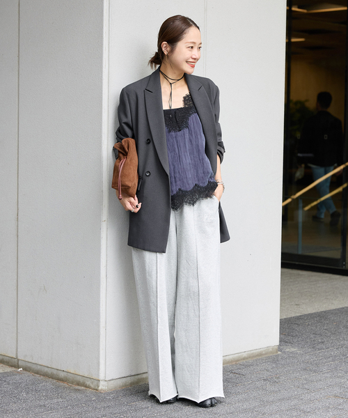 JOURNAL STANDARD(ジャーナルスタンダード)の「《追加》ライクストレッチジャケット(テーラードジャケット・レディース・チョコ/ブラック/チャコールグレー・38/36)」の7枚目の写真