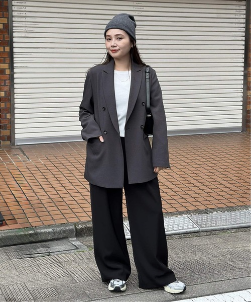 JOURNAL STANDARD(ジャーナルスタンダード)の「《追加》ライクストレッチジャケット(テーラードジャケット・レディース・チョコ/ブラック/チャコールグレー・38/36)」の8枚目の写真