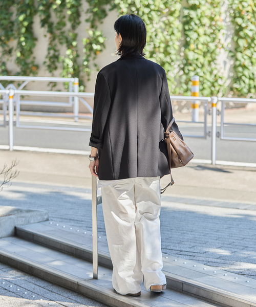 JOURNAL STANDARD(ジャーナルスタンダード)の「《追加》ライクストレッチジャケット(テーラードジャケット・レディース・チョコ/ブラック/チャコールグレー・38/36)」の14枚目の写真
