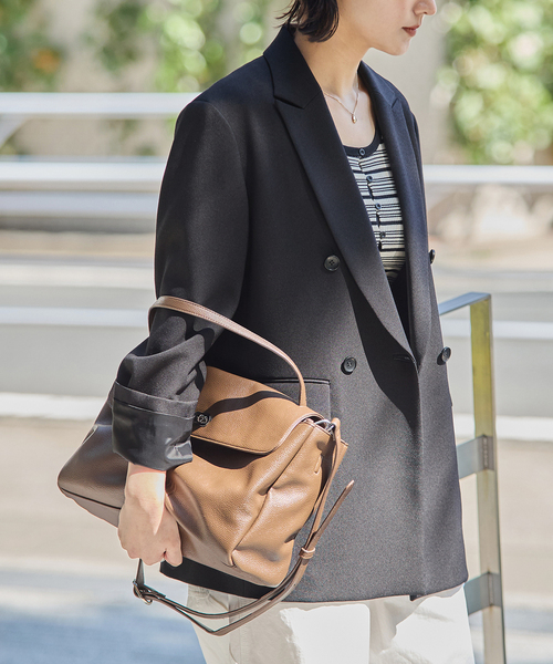 JOURNAL STANDARD(ジャーナルスタンダード)の「《追加》ライクストレッチジャケット(テーラードジャケット・レディース・チョコ/ブラック/チャコールグレー・38/36)」の16枚目の写真