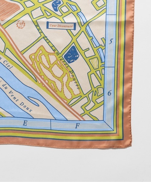 manipuri(マニプリ)の「<manipuri> 【別注】FUTAKOTAMAGAWA MAP SCARF / フタコタマガワマップスカーフ(バンダナ/スカーフ・レディース・ベージュ・FREE)」の3枚目の写真