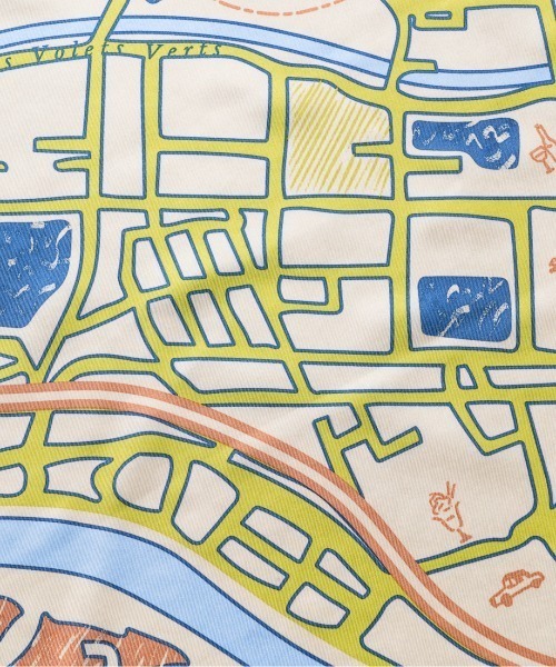 manipuri(マニプリ)の「<manipuri> 【別注】FUTAKOTAMAGAWA MAP SCARF / フタコタマガワマップスカーフ(バンダナ/スカーフ・レディース・ベージュ・FREE)」の4枚目の写真