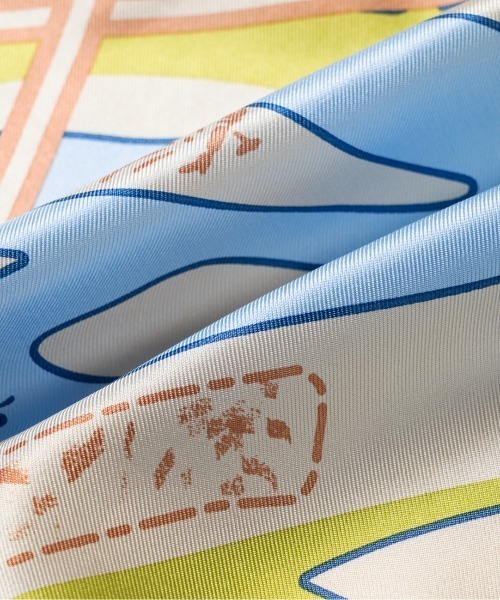 manipuri(マニプリ)の「<manipuri> 【別注】FUTAKOTAMAGAWA MAP SCARF / フタコタマガワマップスカーフ(バンダナ/スカーフ・レディース・ベージュ・FREE)」の6枚目の写真