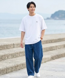 【CAMPFREE】刺繍 ワンポイント コットンTシャツ