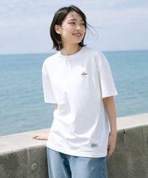 【CAMPFREE】刺繍 ワンポイント コットンTシャツ