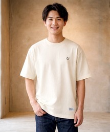 【CAMPFREE】刺繍 ワンポイント コットンTシャツ