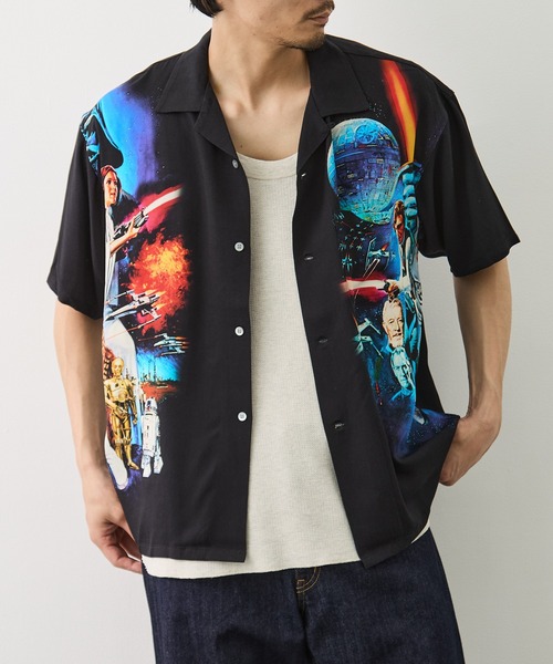 F-LAGSTUF-F（フラグスタフ）の「【F-LAGSTUF-F/フラッグスタッフ】EP4 S/S SHIRTS（シャツ/ブラウス・メンズ・ブラック・M/L）」の2枚目の写真
