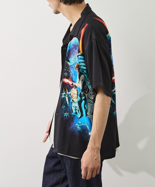 F-LAGSTUF-F（フラグスタフ）の「【F-LAGSTUF-F/フラッグスタッフ】EP4 S/S SHIRTS（シャツ/ブラウス・メンズ・ブラック・M/L）」の4枚目の写真