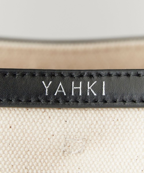 YAHKI(ヤーキ)の「YAHKI/ヤーキ CANVAS キャンバス トートバッグ レディース 2026年 夏(ショルダーバッグ・レディース・ブラック/バーガンディー・ONE SIZE)」の15枚目の写真