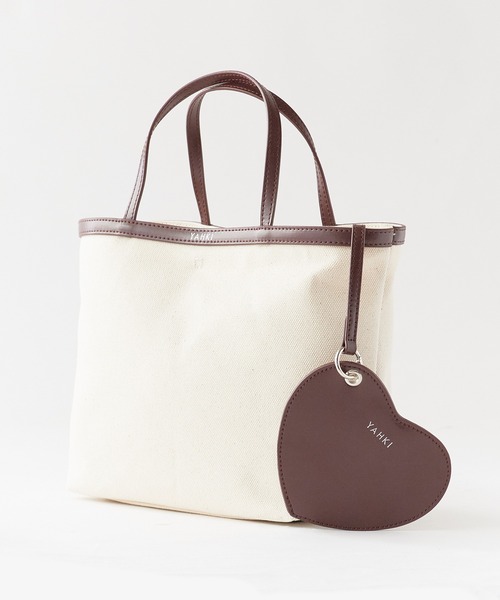 YAHKI(ヤーキ)の「YAHKI/ヤーキ CANVAS キャンバス トートバッグ レディース 2026年 夏(ショルダーバッグ・レディース・ブラック/バーガンディー・ONE SIZE)」の20枚目の写真