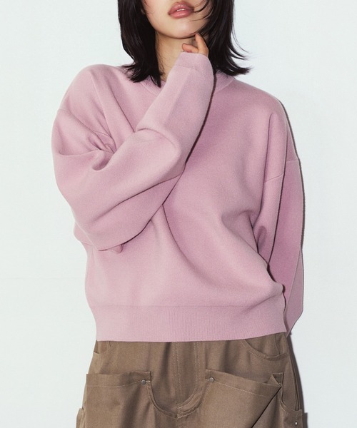 Knuth Marf（クヌースマーフ）の「【Knuth Marf】2way cuffs nomcore knit KM26EAG01（ニット/セーター・レディース・ピンク/グレー/ブラウン/ブラック・FREE）」の4枚目の写真