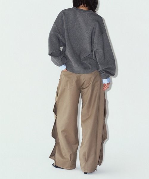 Knuth Marf（クヌースマーフ）の「【Knuth Marf】2way cuffs nomcore knit KM26EAG01（ニット/セーター・レディース・ピンク/グレー/ブラウン/ブラック・FREE）」の19枚目の写真