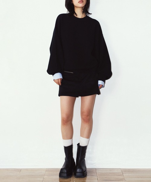 Knuth Marf（クヌースマーフ）の「【Knuth Marf】2way cuffs nomcore knit KM26EAG01（ニット/セーター・レディース・ピンク/グレー/ブラウン/ブラック・FREE）」の11枚目の写真