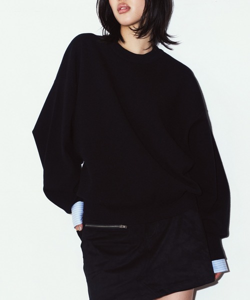 Knuth Marf（クヌースマーフ）の「【Knuth Marf】2way cuffs nomcore knit KM26EAG01（ニット/セーター・レディース・ピンク/グレー/ブラウン/ブラック・FREE）」の6枚目の写真