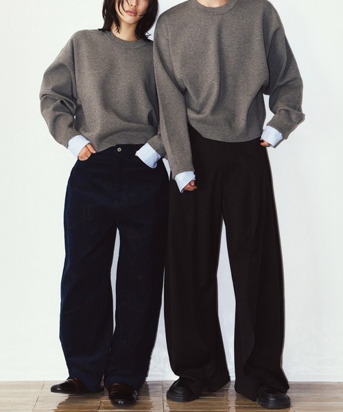 Knuth Marf（クヌースマーフ）の「【Knuth Marf】2way cuffs nomcore knit KM26EAG01（ニット/セーター・レディース・ピンク/グレー/ブラウン/ブラック・FREE）」の21枚目の写真