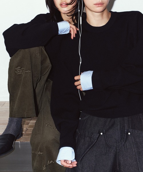 Knuth Marf（クヌースマーフ）の「【Knuth Marf】2way cuffs nomcore knit KM26EAG01（ニット/セーター・レディース・ピンク/グレー/ブラウン/ブラック・FREE）」の12枚目の写真