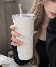 .KOM（ドットコム）の「A'GEM/9 × .kom 『.KOM/ドットケーオーエム』ダイヤエンボスストロータンブラー（グラス/マグカップ/タンブラー）」