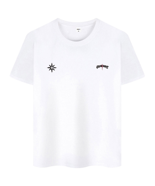 CROSSDOT（クロスドット）の「ブラックマーク 半袖Tシャツ 10カラー [CRSE_9102]（Tシャツ/カットソー・メンズ・ホワイト/ブラック/ベージュ/ネイビー/グレー/レッド/カーキ/ピンク/アイボリー/バイオレット・MEDIUM/LARGE/X-LARGE/2XL/4XL/3XL）」の11枚目の写真