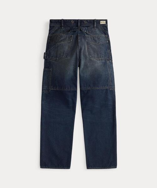 RRL(ダブル アール エル)の「エンジニア フィット パネルド カーペンター パンツ(デニムパンツ・メンズ・ブルー・28/30/32/32/33/32/34/32/29/30/30/30/31/30/32/30/36/32)」の8枚目の写真