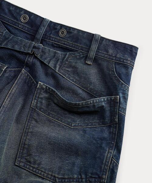 RRL(ダブル アール エル)の「エンジニア フィット パネルド カーペンター パンツ(デニムパンツ・メンズ・ブルー・28/30/32/32/33/32/34/32/29/30/30/30/31/30/32/30/36/32)」の6枚目の写真