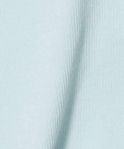 6（ロク）の「＜6(ROKU)＞コットンリブ タイ ロングスリーブ トップス（Tシャツ/カットソー・レディース・ライトブルー/ブラック・FREE）」の8枚目の写真