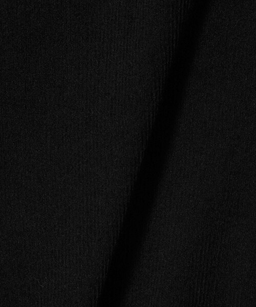 6（ロク）の「＜6(ROKU)＞コットンリブ タイ ロングスリーブ トップス（Tシャツ/カットソー・レディース・ライトブルー/ブラック・FREE）」の5枚目の写真