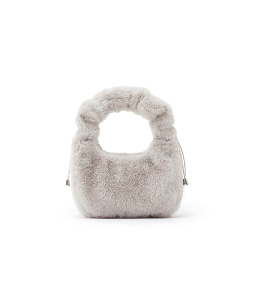 LAP（ラップ）の「POPPING FUR SHOULDER BAG AR7ABA02（トートバッグ・レディース・イエロー/グレイッシュベージュ/アイボリー・FREE）」の2枚目の写真