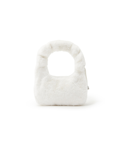 LAP（ラップ）の「POPPING FUR SHOULDER BAG AR7ABA02（トートバッグ・レディース・イエロー/グレイッシュベージュ/アイボリー・FREE）」の6枚目の写真