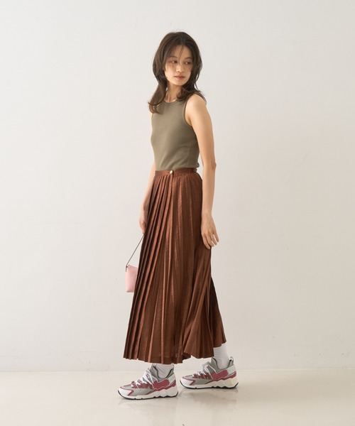 DESIGNWORKS(デザインワークス)の「テレコアメスリタンクトップ(Tシャツ/カットソー・レディース・カーキ・38)」の12枚目の写真