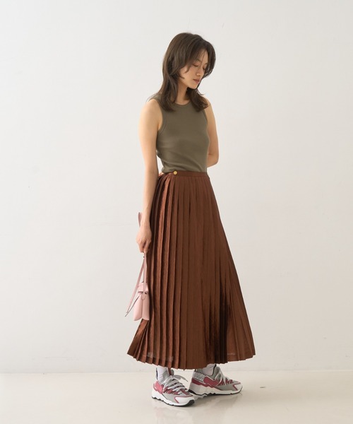 DESIGNWORKS(デザインワークス)の「テレコアメスリタンクトップ(Tシャツ/カットソー・レディース・カーキ・38)」の13枚目の写真