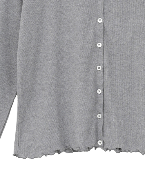 Tiara(ティアラ)の「【Bilitis dix-sept ans/ビリティス・ディセッタン】Frill Collar Cardigan(カーディガン/ボレロ・レディース・グレー・36)」の5枚目の写真